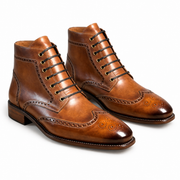 CONOR™ | Lancaster Burnished Brown Brogue Boots