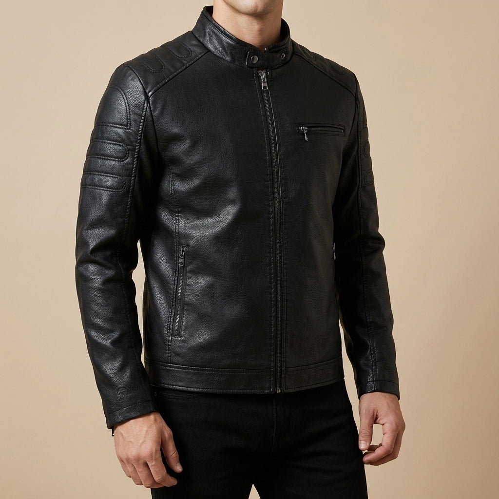 CONOR™™ | Men's Moto-Style Zip Jacket