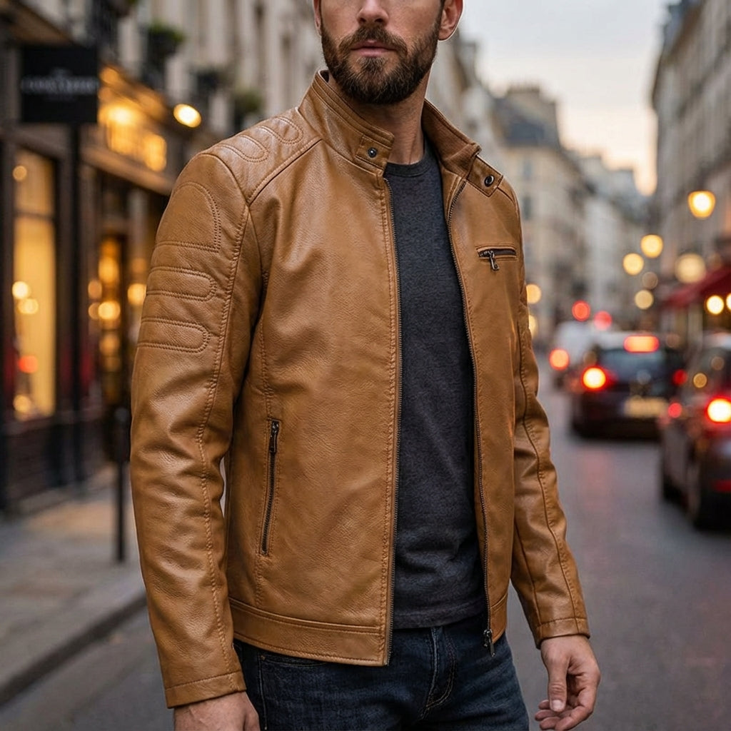 CONOR™™ | Men's Moto-Style Zip Jacket
