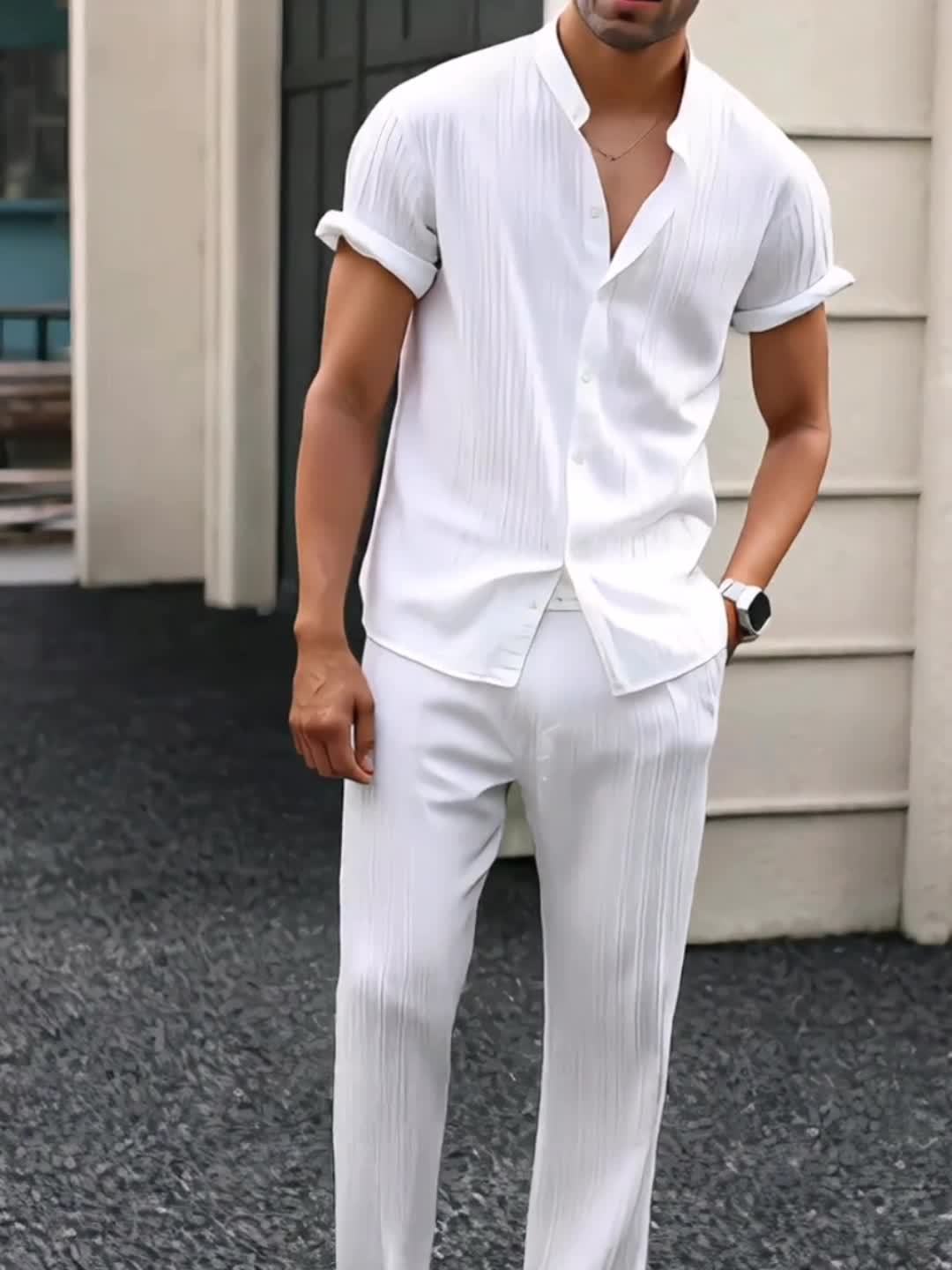 CONOR™™ | Men's Ribbed Fabric Co-Ord Set