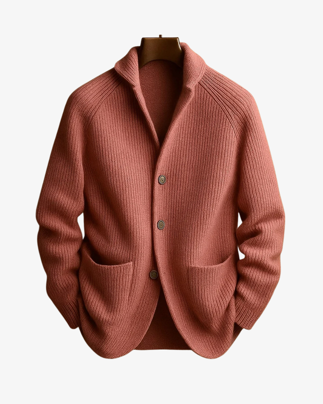 CONOR™ | Lawrence Tailored Button-Front Knit Cardigan