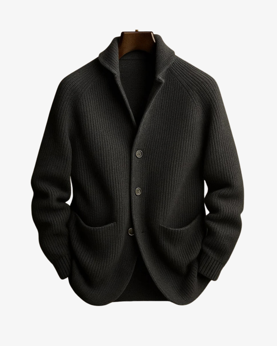 CONOR™ | Lawrence Tailored Button-Front Knit Cardigan