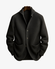 CONOR™ | Lawrence Tailored Button-Front Knit Cardigan