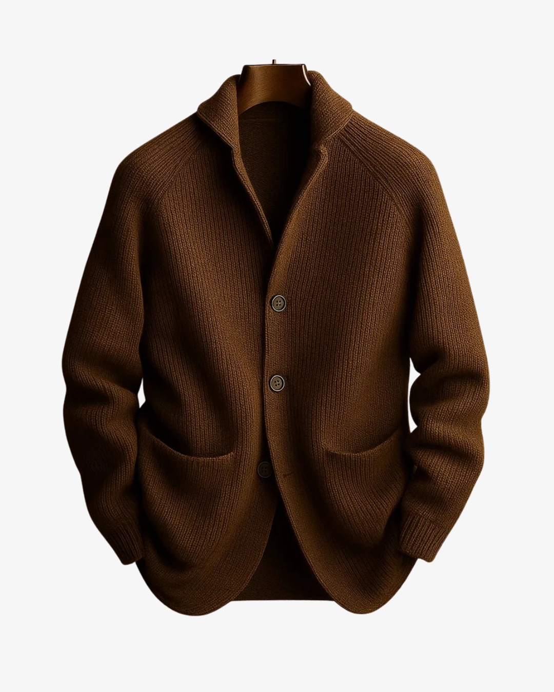 CONOR™ | Lawrence Tailored Button-Front Knit Cardigan