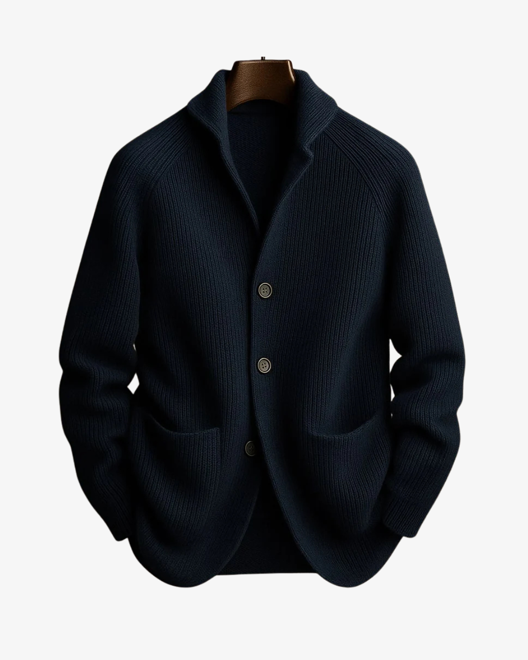 CONOR™ | Lawrence Tailored Button-Front Knit Cardigan