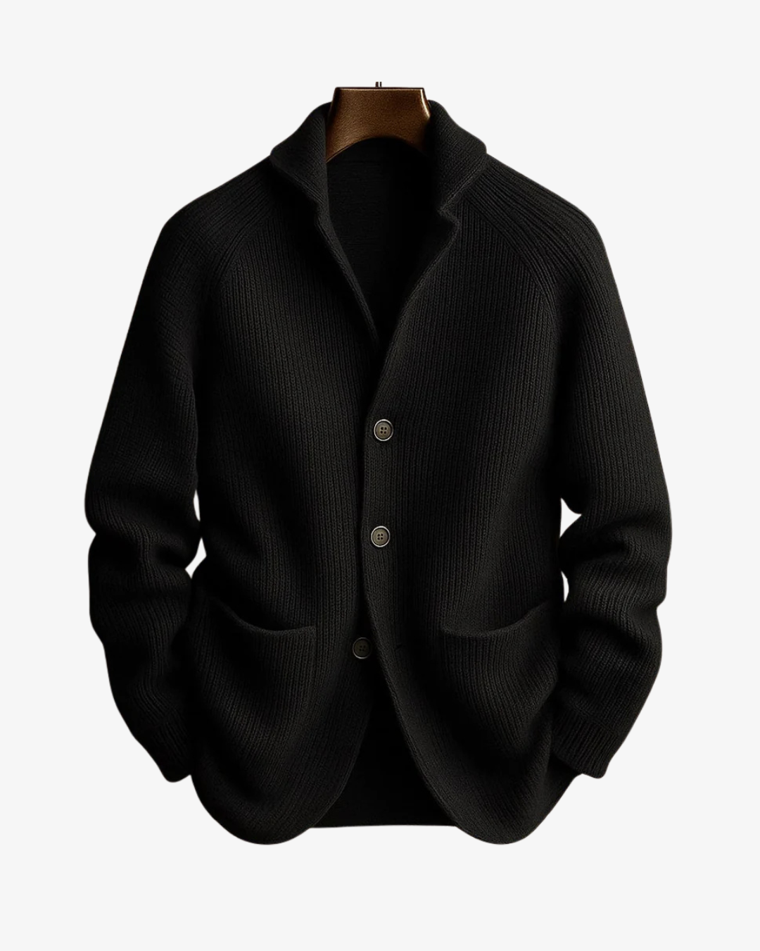 CONOR™ | Lawrence Tailored Button-Front Knit Cardigan