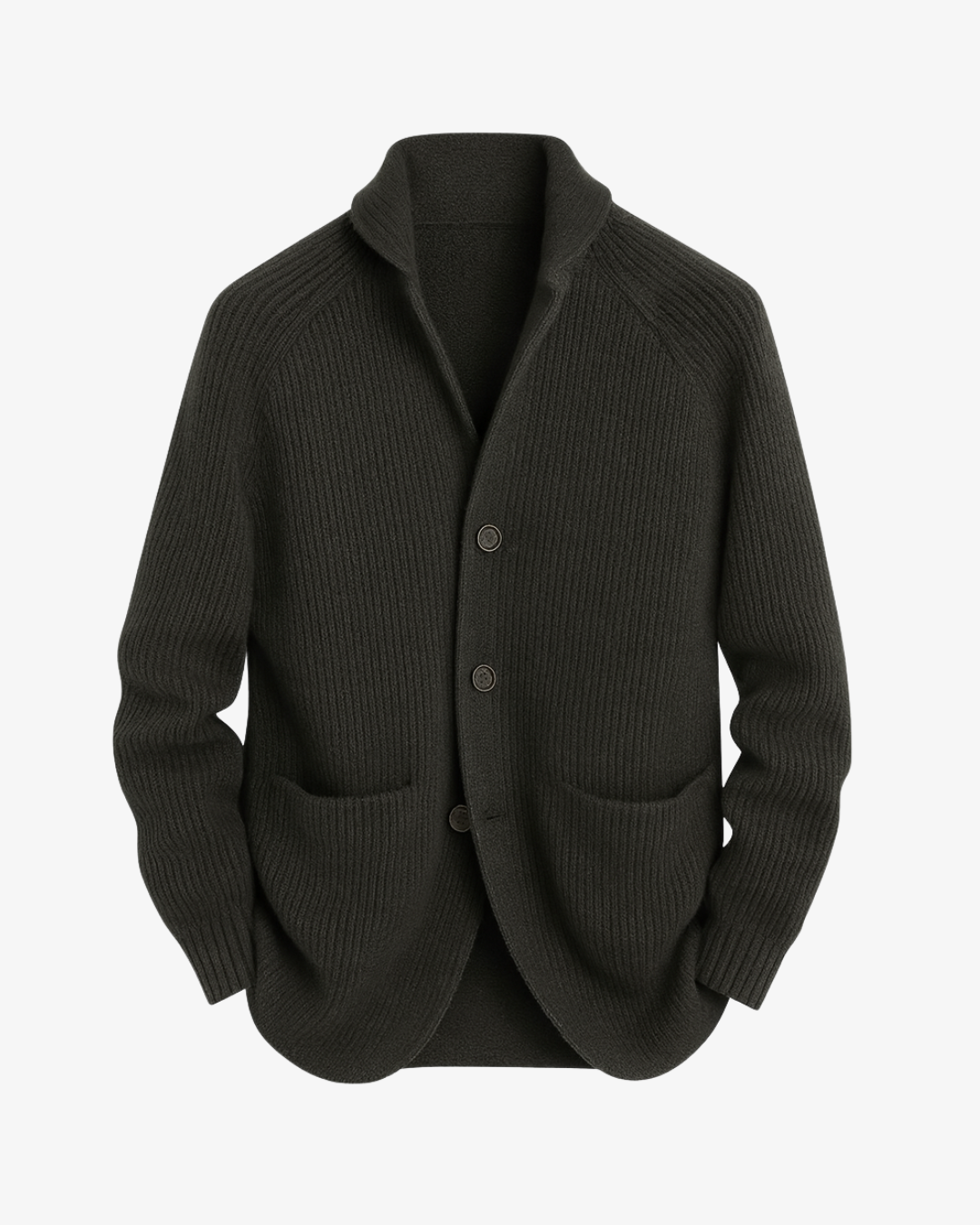 CONOR™ | Lawrence Tailored Button-Front Knit Cardigan