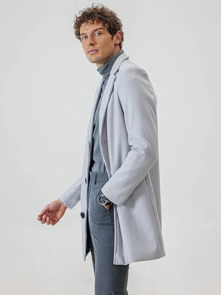 CONOR™ | Men’s Classic Single-Breasted Solid-Color Buckle Jacket