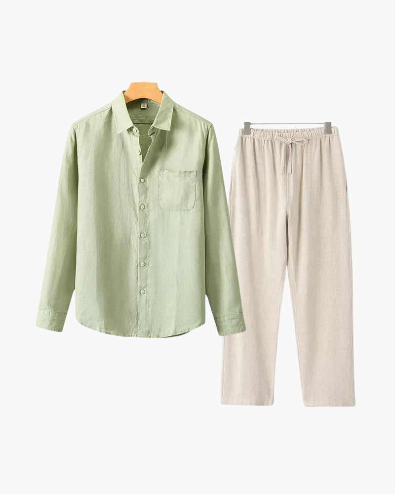 CONOR™ | LINEN COMBO (LONGSLEEVE)