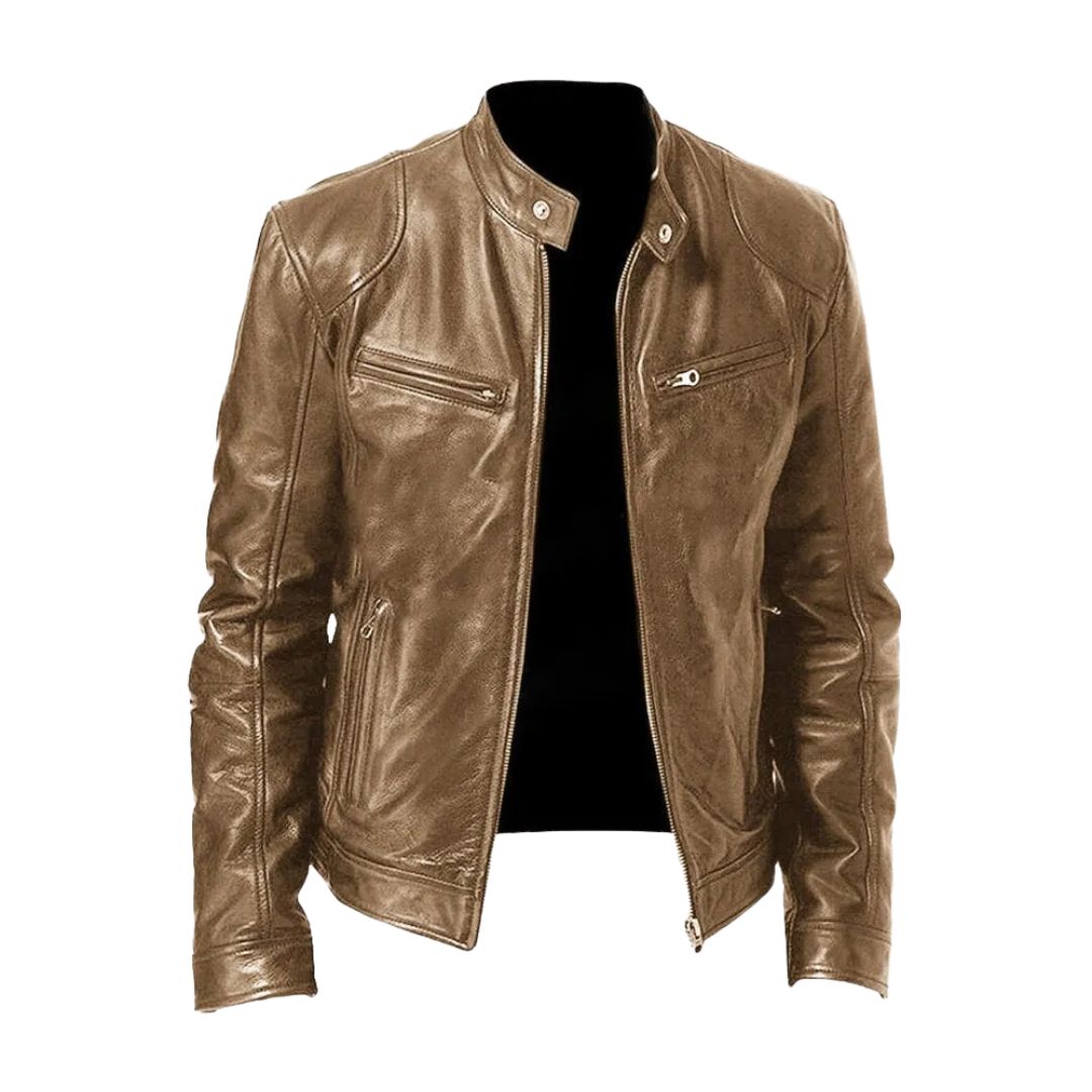 CONOR™ | ROUSSEL PARIS Casual Leather Jacket