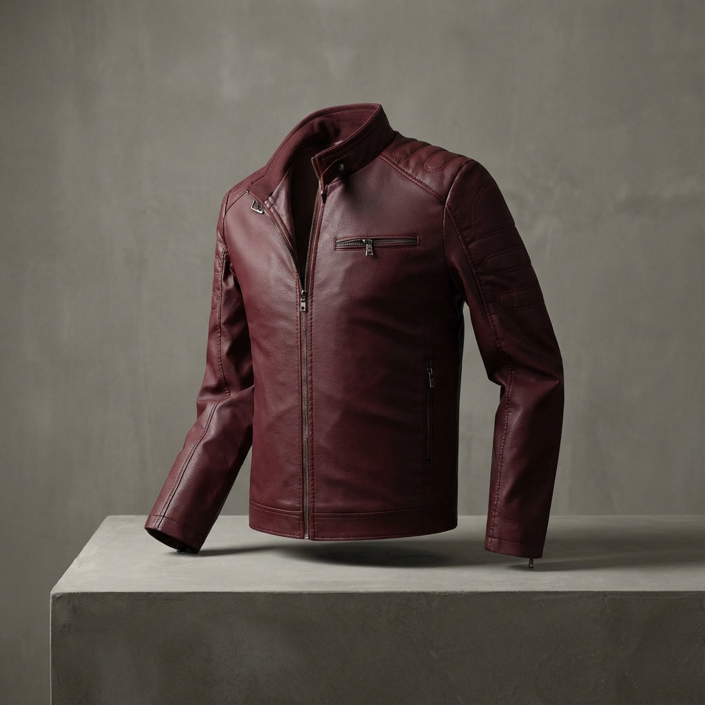 CONOR™™ | Men's Moto-Style Zip Jacket