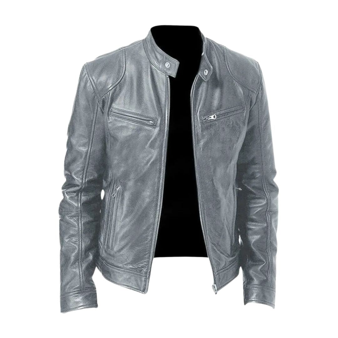 CONOR™ | ROUSSEL PARIS Casual Leather Jacket