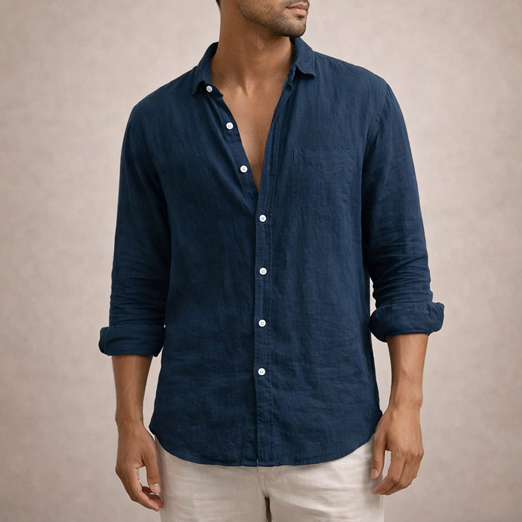 CONOR™™ | Open Collar Shirt