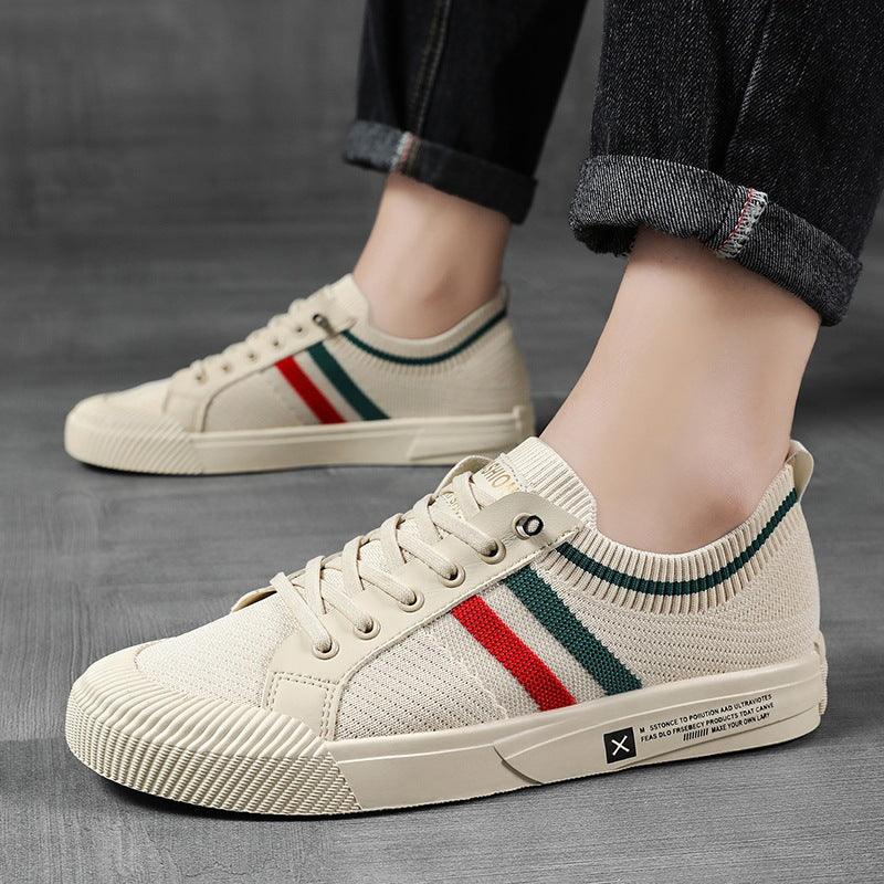 CONOR™ | Retro Knit Canvas Trainers