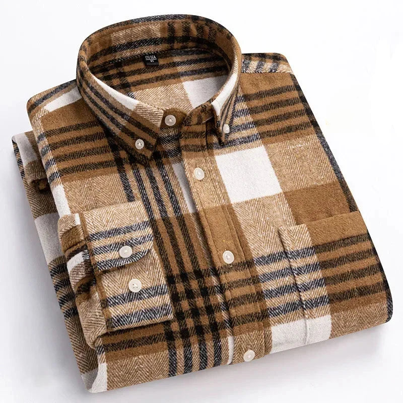 CONOR™ | Rockwell Brushed Cotton Flannel Shirt