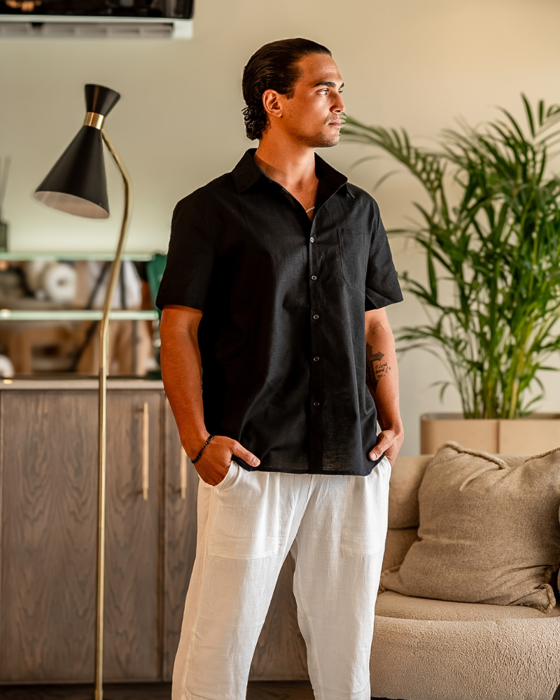 CONOR™ | LINEN SHIRT (SHORTSLEEVE)