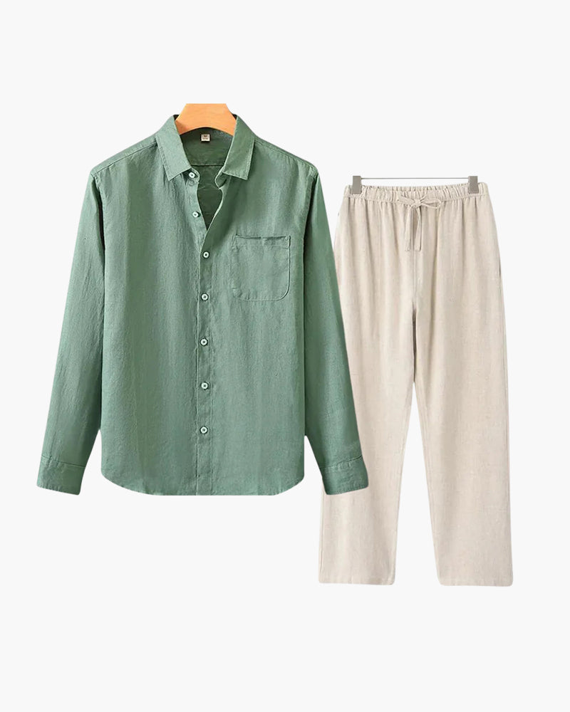 CONOR™ | LINEN COMBO (LONGSLEEVE)