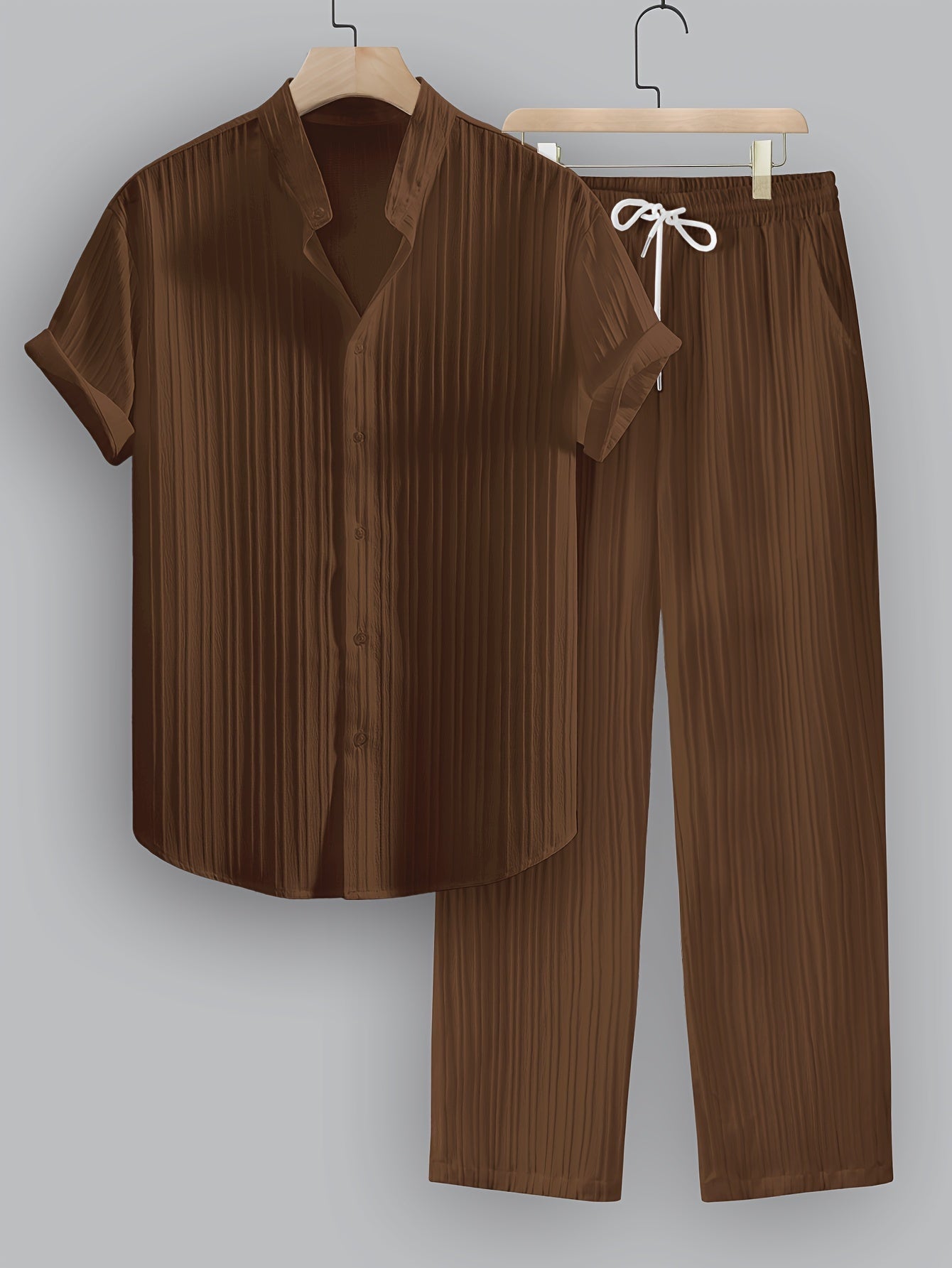 CONOR™™ | Men's Ribbed Fabric Co-Ord Set