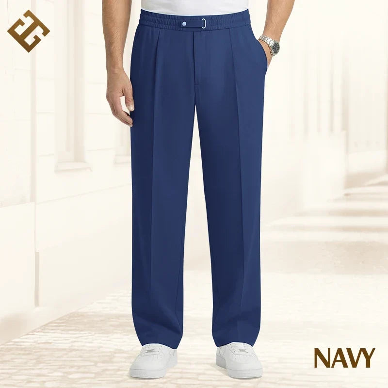 CONOR™ | EaseTailor - Flexible Straight-Fit Smart Comfort Pants