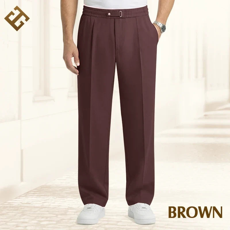 CONOR™ | EaseTailor - Flexible Straight-Fit Smart Comfort Pants