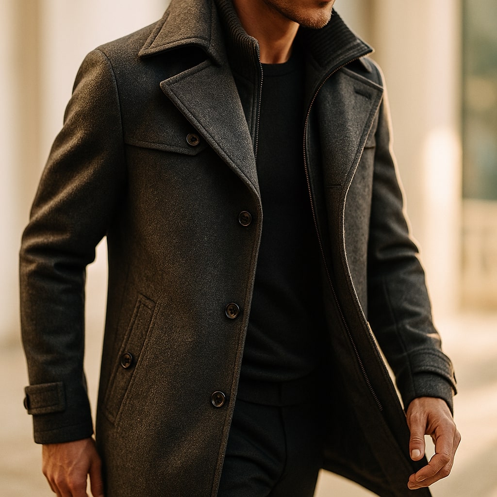 CONOR™ | LONG WOOL COAT FOR MEN