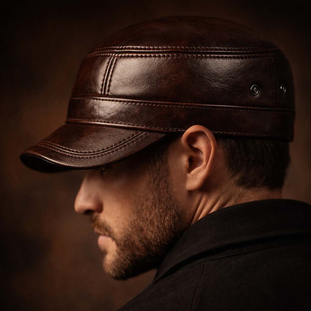 CONOR™ | Harrington Genuine Leather Cap
