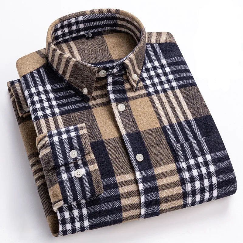 CONOR™ | Rockwell Brushed Cotton Flannel Shirt