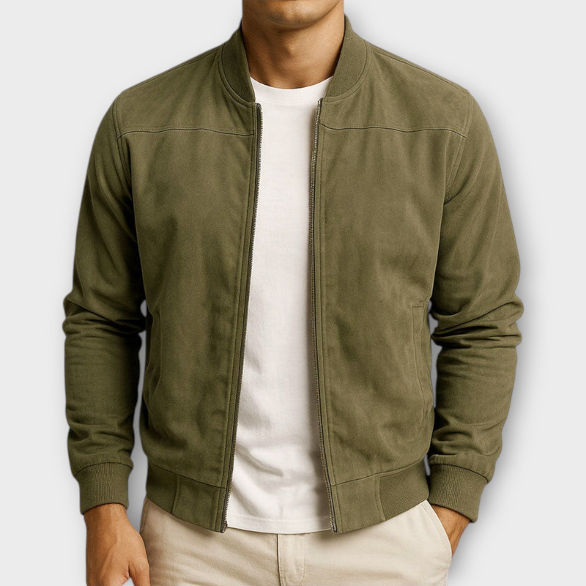 CONOR™ | SUEDE BOMBER JACKET