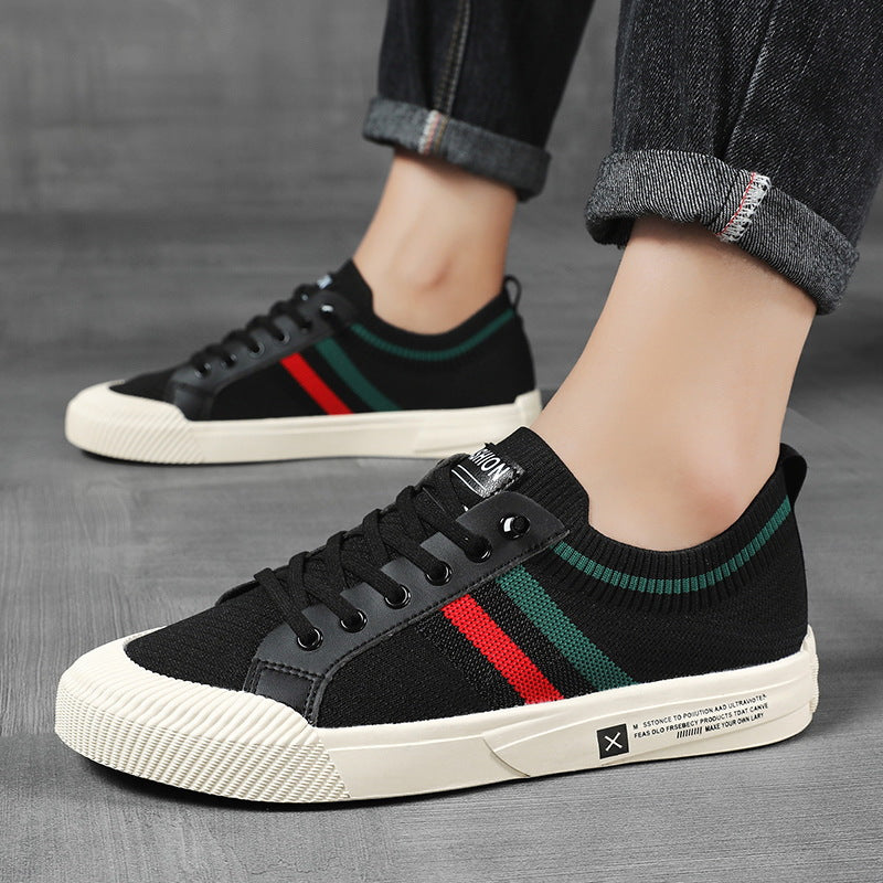 CONOR™ | Retro Knit Canvas Trainers