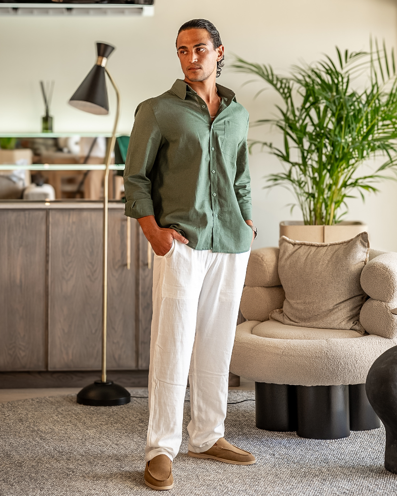 CONOR™ | LINEN COMBO (LONGSLEEVE)