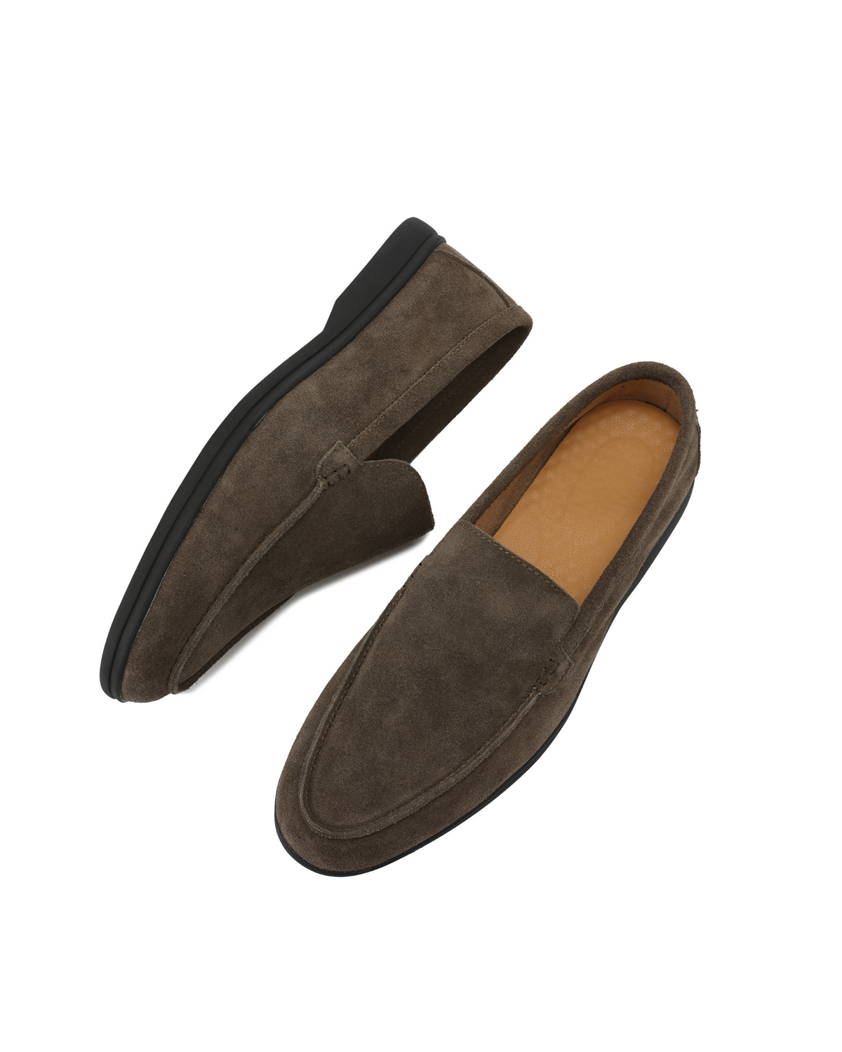 CONOR™ | Premium Suede Loafers - Black Soles