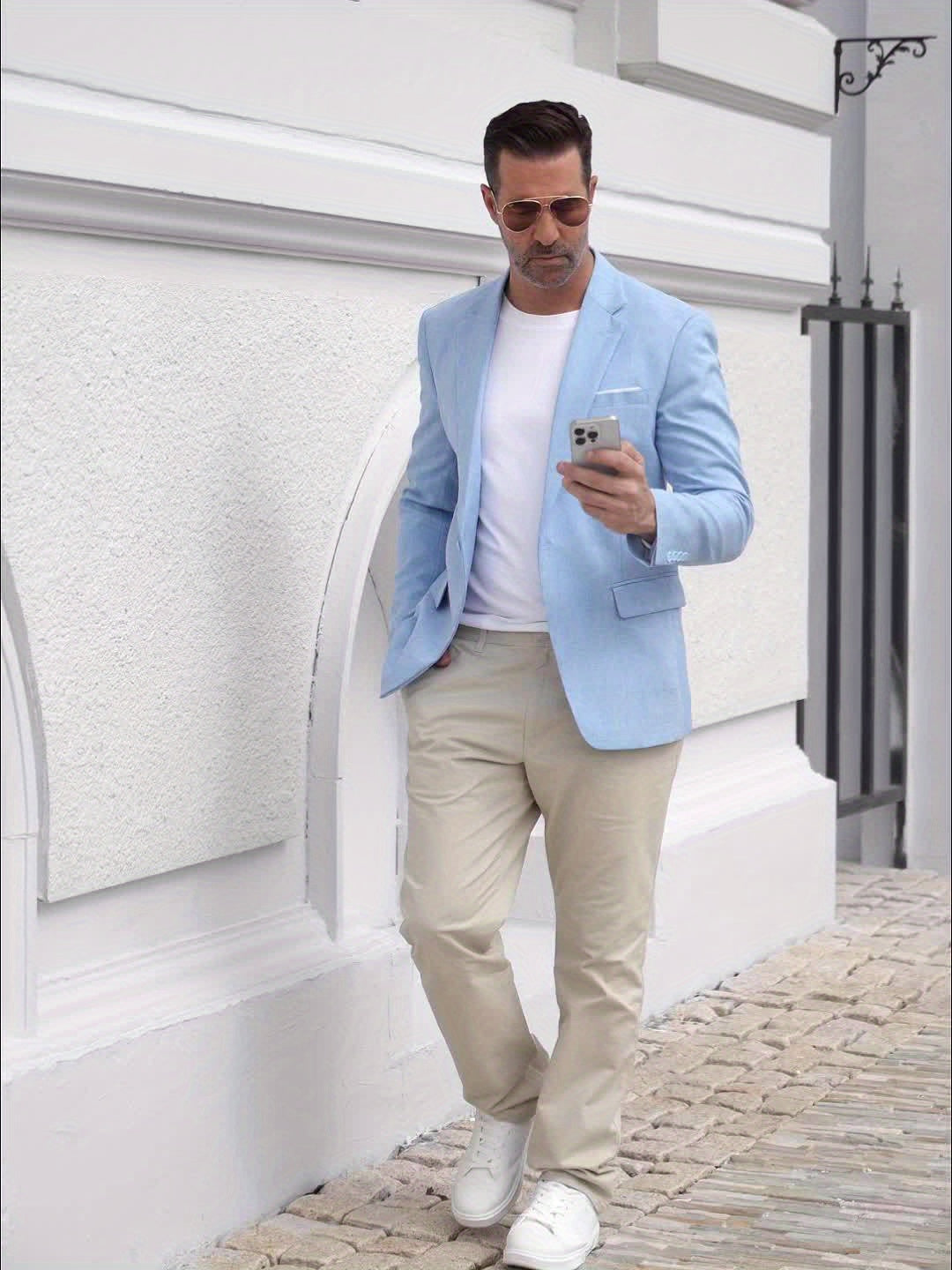 CONOR™| Men's Single-Button Cotton Blazer