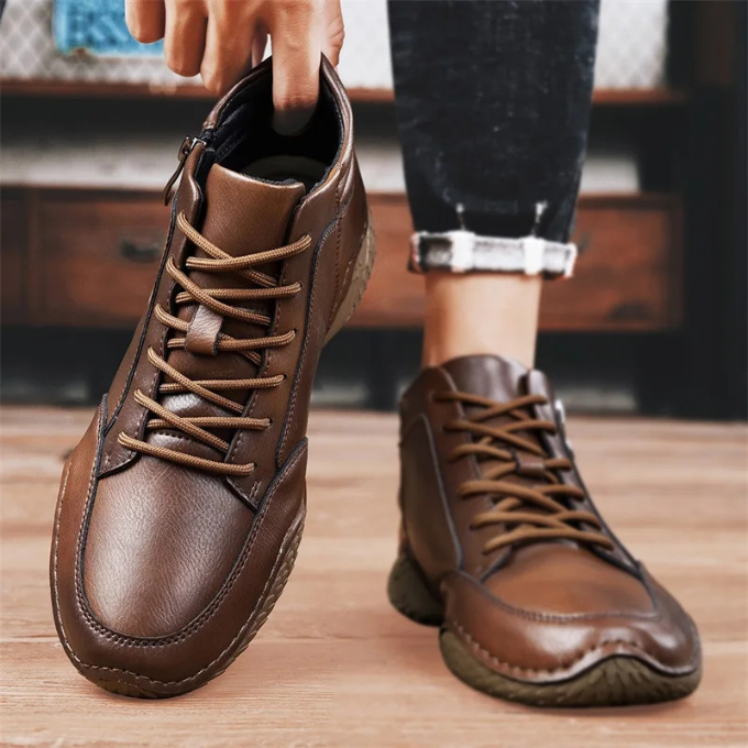 CONOR™ | RUGGED LEATHER BOOTS FOR MEN