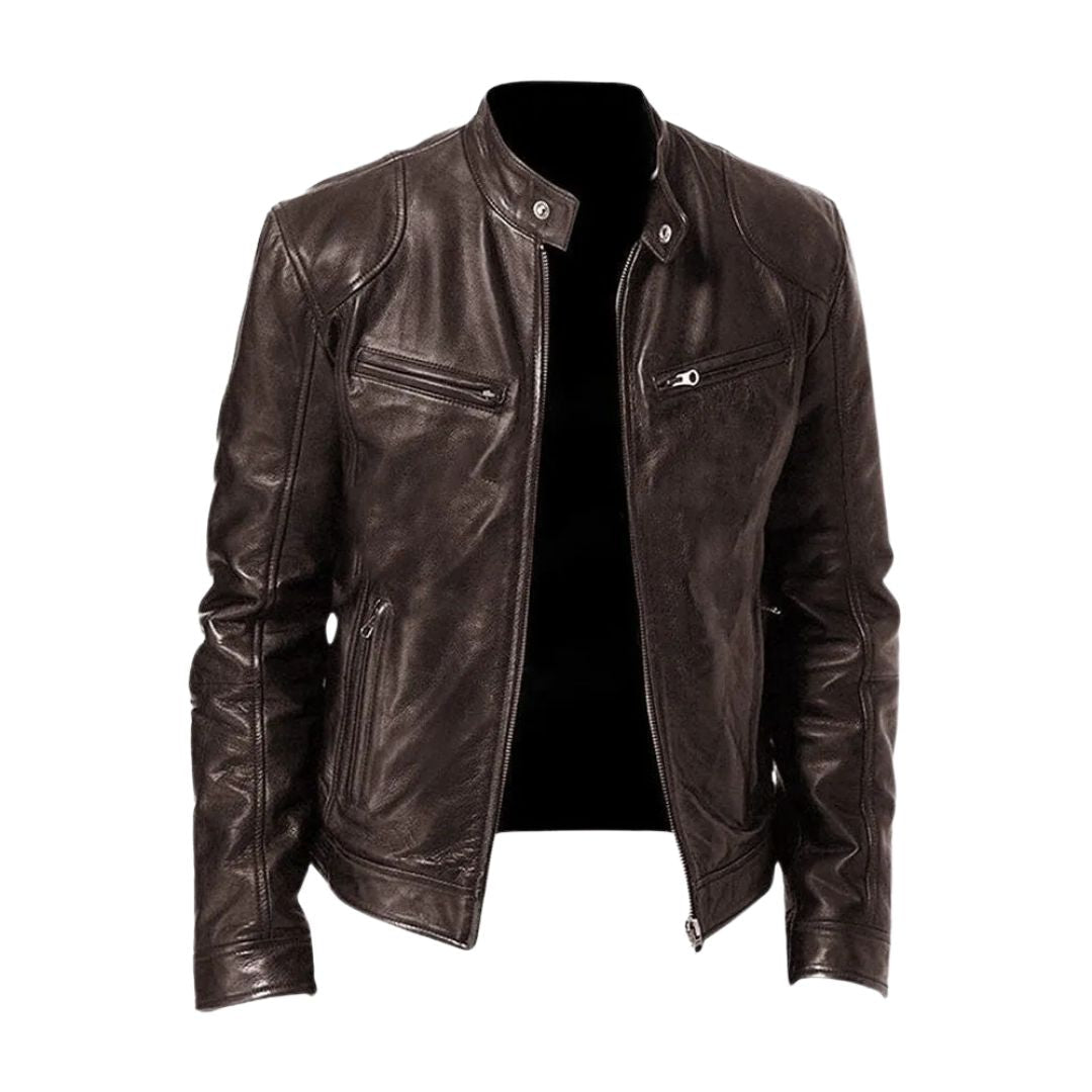 CONOR™ | ROUSSEL PARIS Casual Leather Jacket