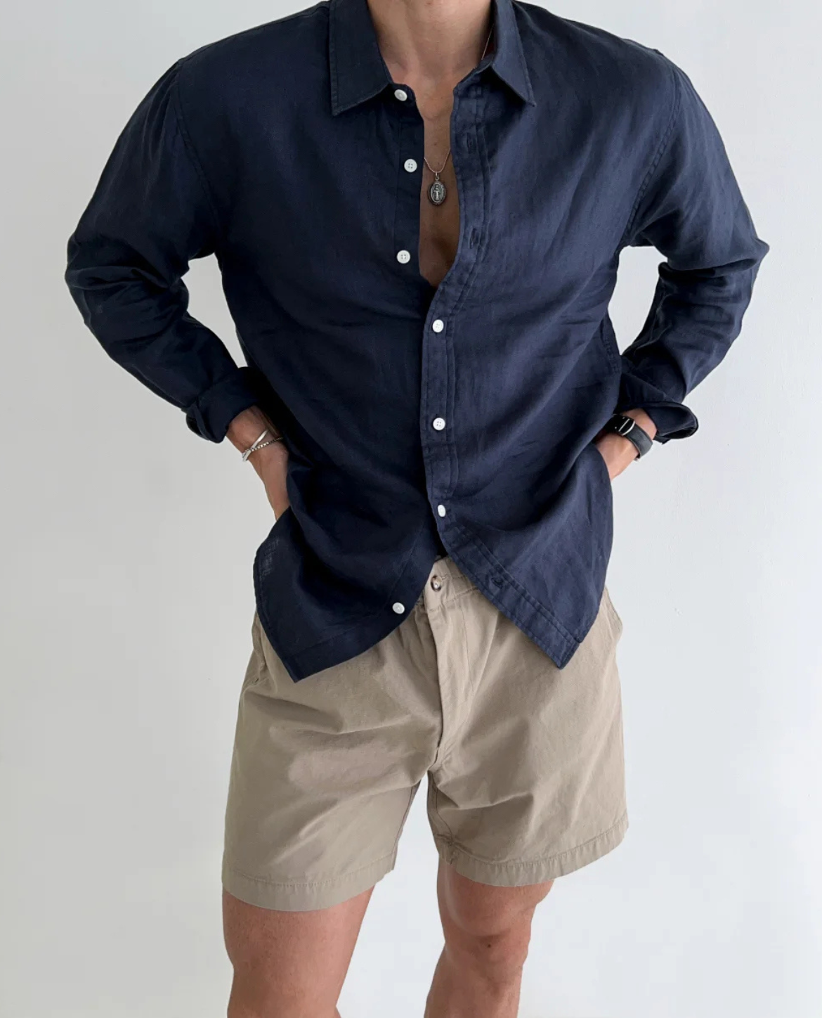 CONOR™™ | Men's Santorini Linen Shirt