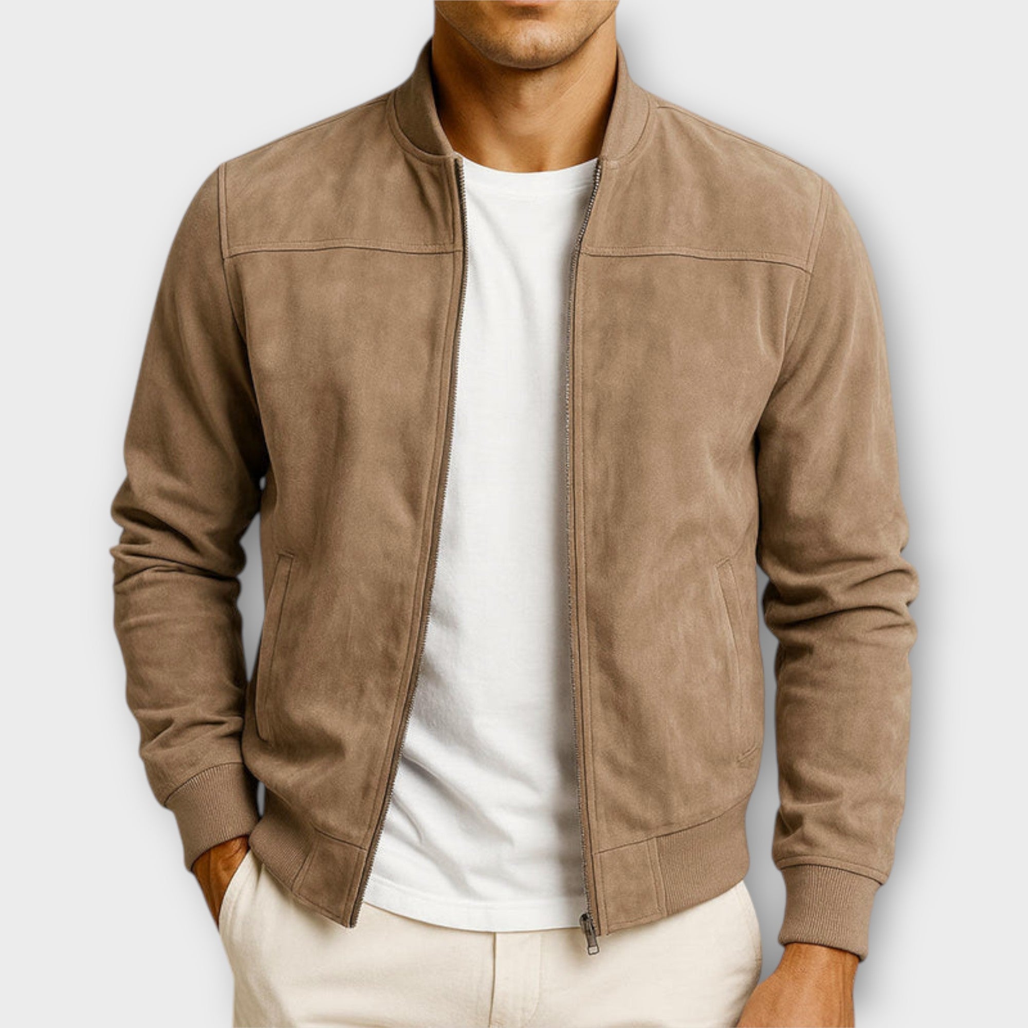 CONOR™ | SUEDE BOMBER JACKET
