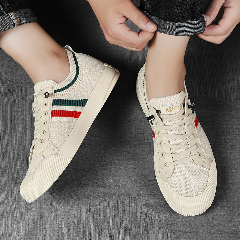 CONOR™ | Retro Knit Canvas Trainers