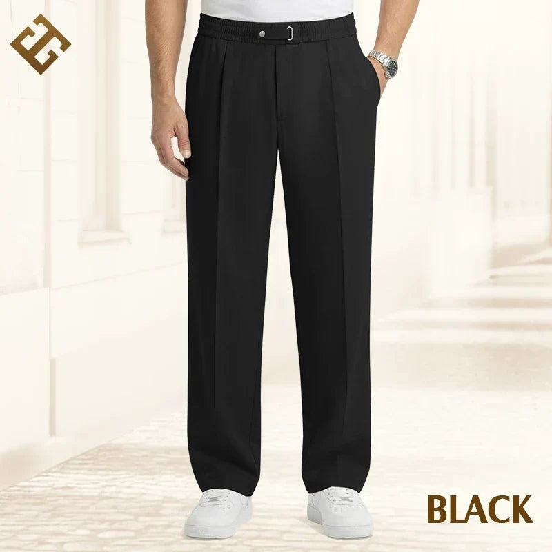 CONOR™ | EaseTailor - Flexible Straight-Fit Smart Comfort Pants