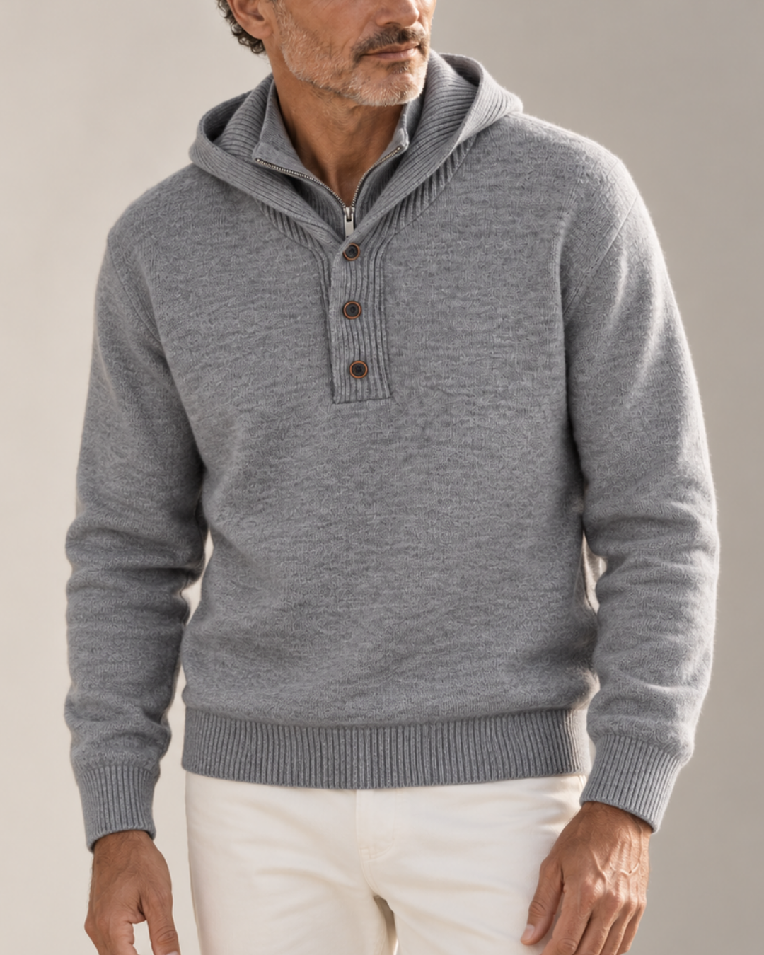 CONOR™ | Philip Hooded Turtleneck Sweater