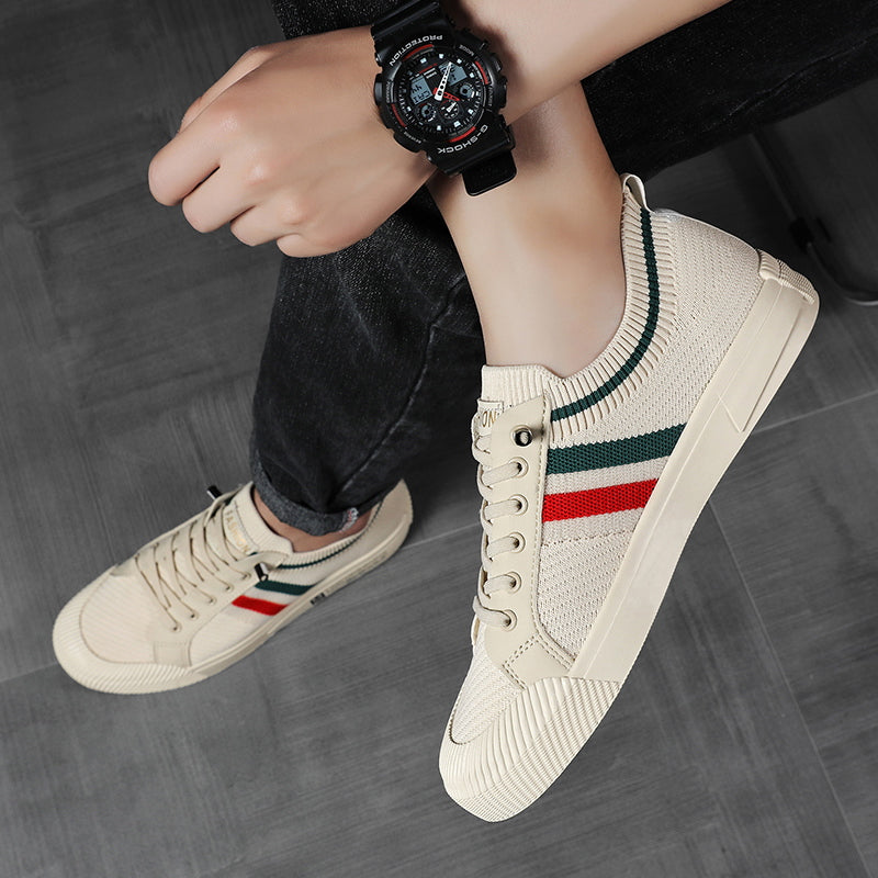 CONOR™ | Retro Knit Canvas Trainers
