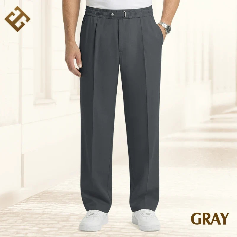 CONOR™ | EaseTailor - Flexible Straight-Fit Smart Comfort Pants
