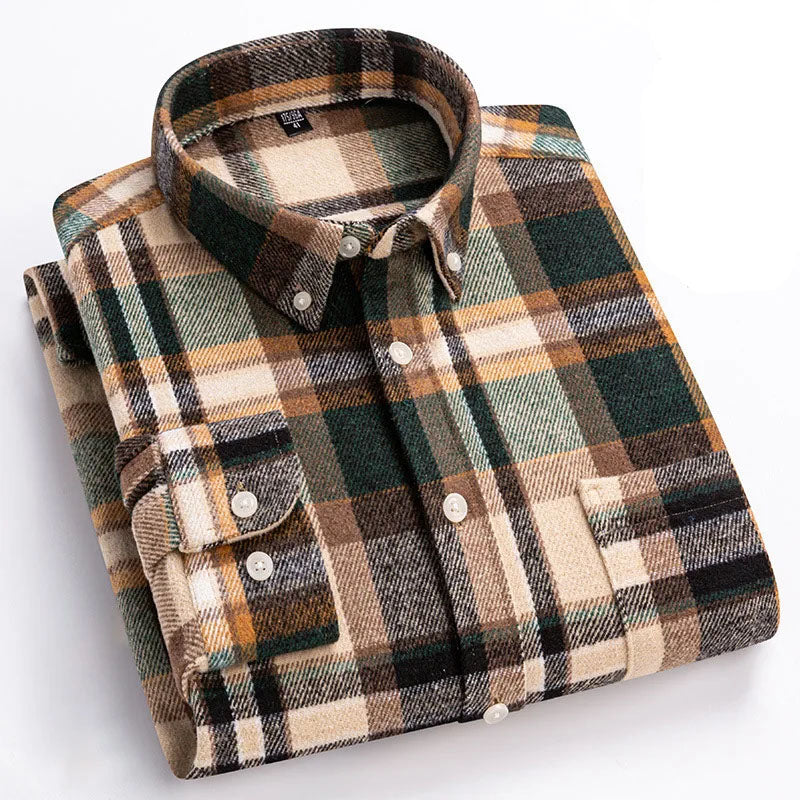 CONOR™ | Rockwell Brushed Cotton Flannel Shirt