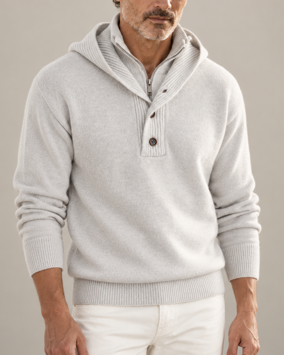 CONOR™ | Philip Hooded Turtleneck Sweater