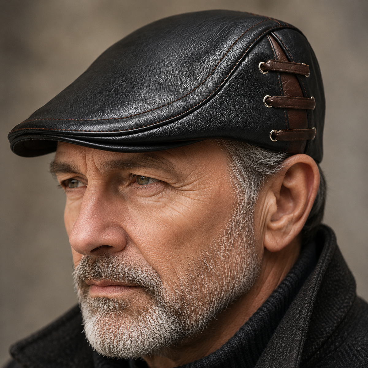 CONOR™ | Corbin Leather Driving Cap