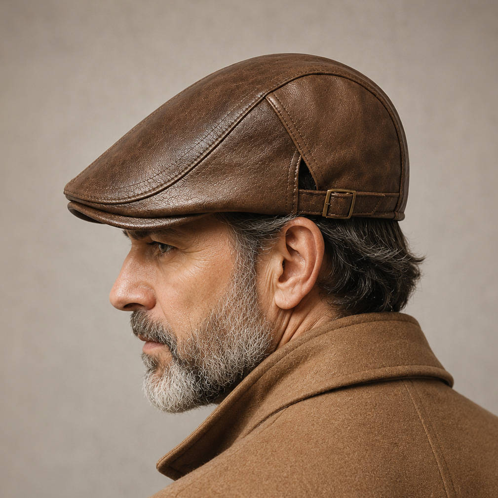 CONOR™ | Hawthorne Leather Driving Cap