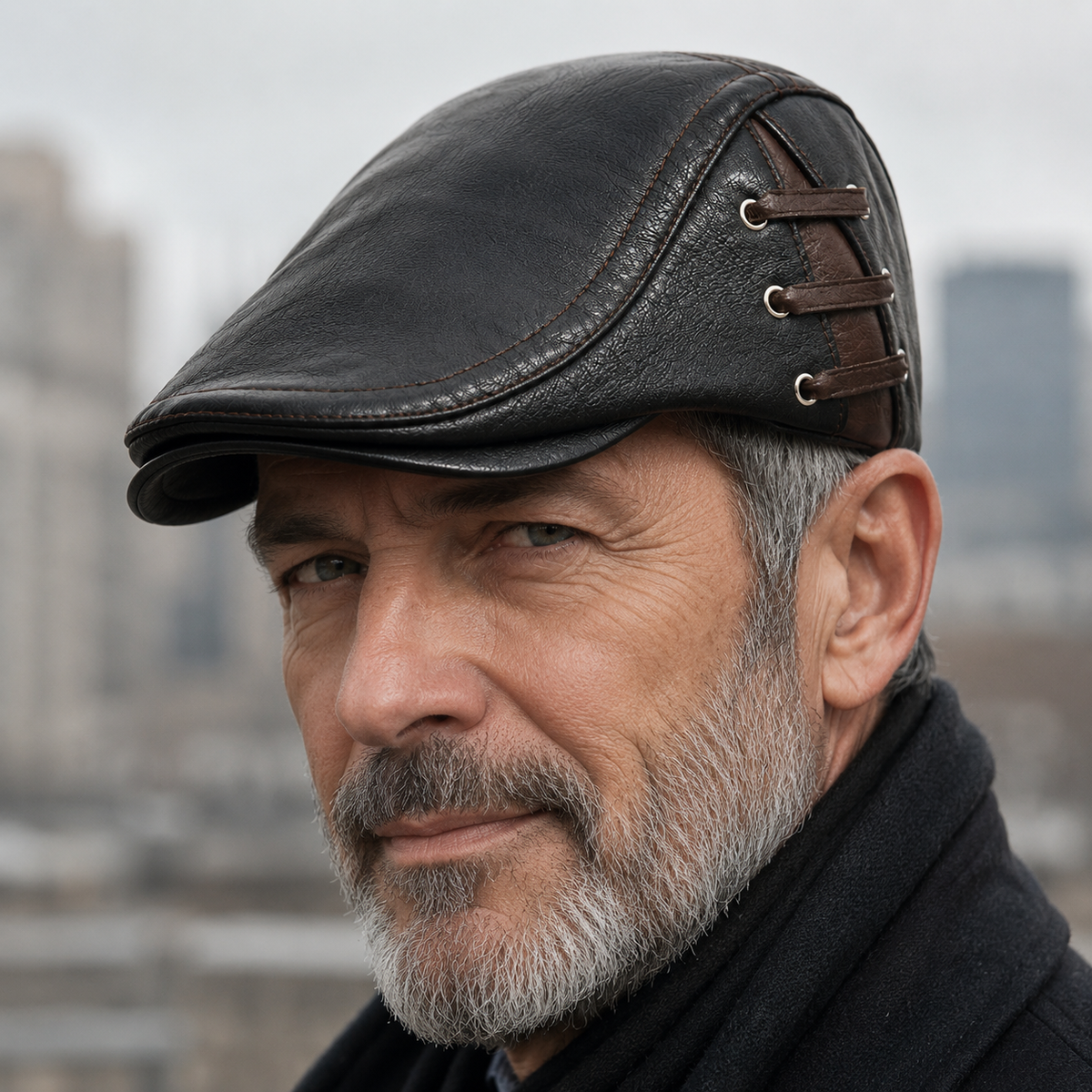 CONOR™ | Corbin Leather Driving Cap