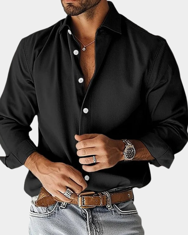 CONOR™ | SLIM FIT STRETCH BUTTONED SHIRT FOR MEN