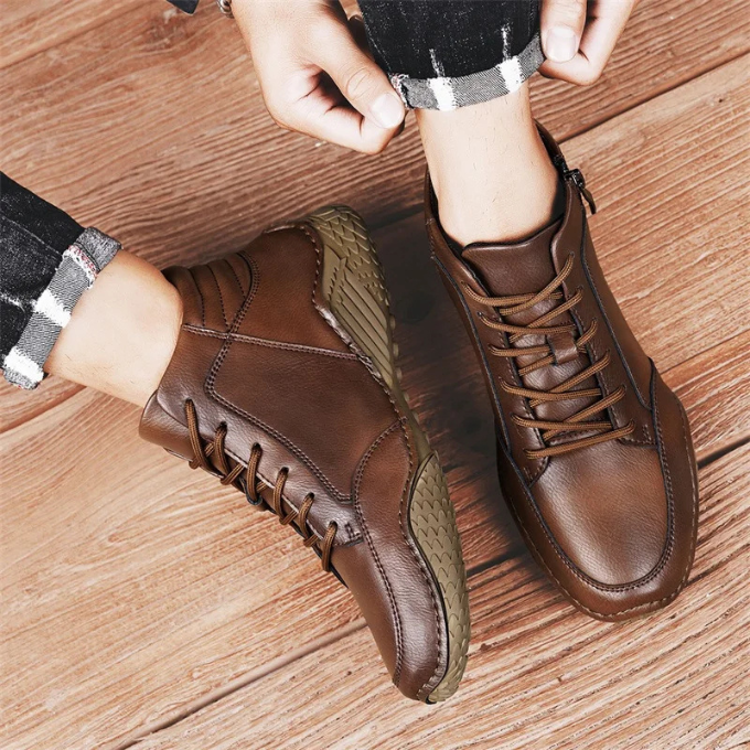 CONOR™ | RUGGED LEATHER BOOTS FOR MEN