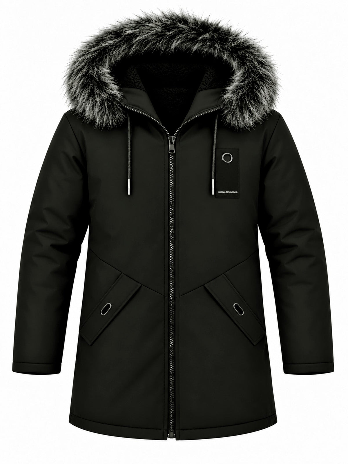 CONOR™ | Men's Windproof Hooded Thermal Mid-Length Parka Jacket