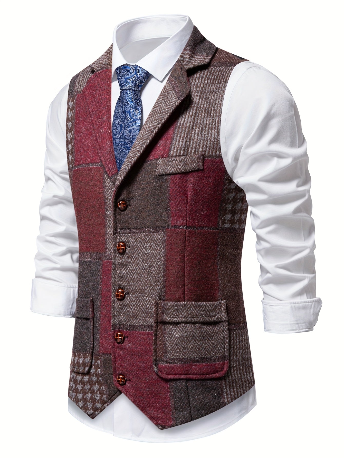 CONOR™ | FORMAL TWEED VEST FOR MEN